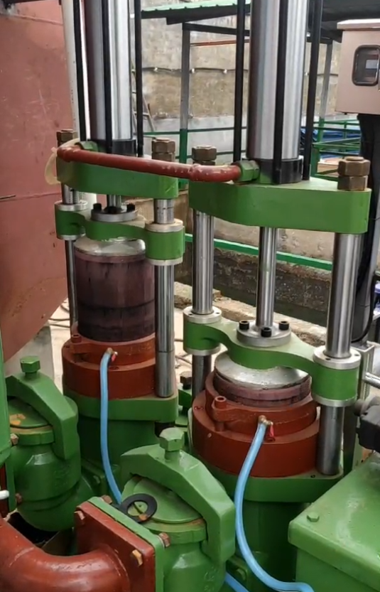 節能型柱塞泥漿泵在磚廠脫硫廢水處理使用現場